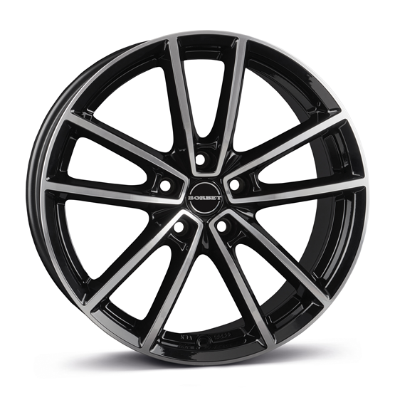 Borbet W Black Polished Glossy 8X20 5/112 ET27 CB66,7
